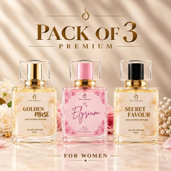 Pack of 3 Premium Perfumes For Women - 50ml Each